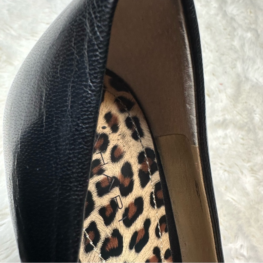 Tahari Peep-Toe Heels Black & Leopard Print Size 9.5 - Picture 16 of 16